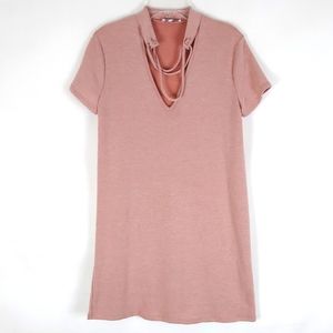 Vintage Charlotte Russe Tunic Shirt Dress Womens S Casual Soft Girl Academia